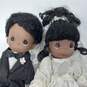Precious Moments African-American Bride and Groom Doll Pair image number 5