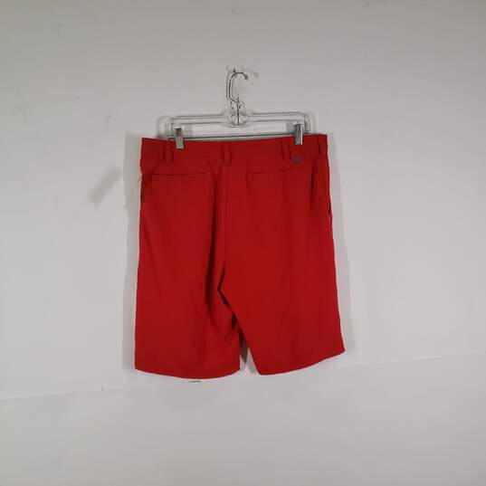 Buy the Mens Regular Fit Flat Front Slash Pockets Chino Shorts Size 36