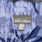 Womens Blue Purple Sleeveless Collared Full-Zip Faux Fur Angora Vest Sz S/M image number 3