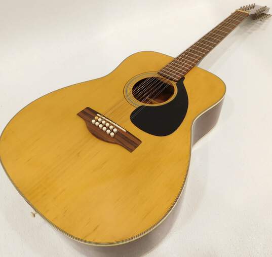 VNTG Yamaha Brand FG-230 Model 12-String Wooden Acoustic Guitar w/ Hard Case image number 5
