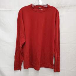 Smartwool MN's 100% Merino Wool Red Long Sleeve T-Shirt Size L