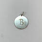 Designer Stella & Dot 925 Sterling Silver B Letter Disk Round Dangle Charm image number 4
