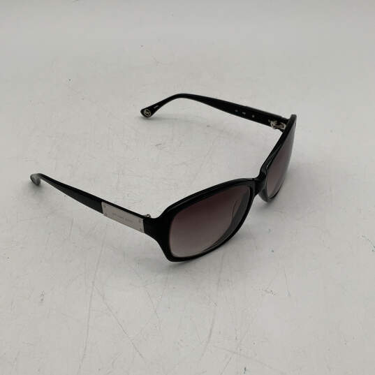 NIB Michael Kors Womens M2754S 001 Black Rectangle Sunglasses w/ Brown Case image number 2