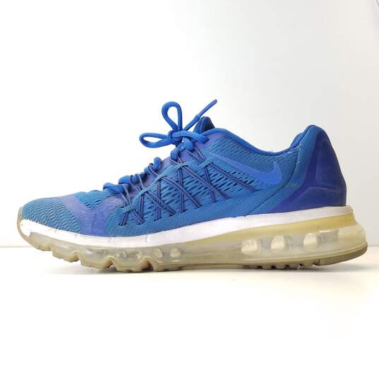 Nike Air Max 2015 GS Boy's Running Shoes Size 6.5Y Royal Blue 705457-402 Men size. 6-6.5 image number 2