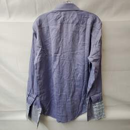 Paul Smith London Blue & White Striped Button Up Shirt Size 15.5 alternative image