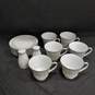 Set of Noritake Savannah Cups & Saucers w/ Salt & Pepper Shakers image number 1
