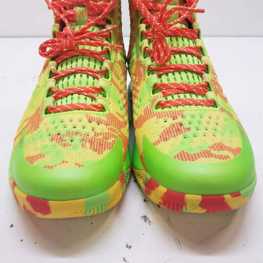 Under Armour 3026196-300 Sour Patch Kids Curry 1 Retro Sneakers Men's Size 11 image number 2