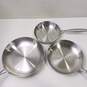Lolykitch Stainless Steel Frying Pans Assorted 3pc Lot image number 2