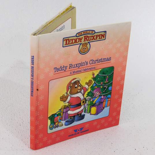 Vintage Teddy Ruxpin Christmas Book & Cassette & Outfit image number 7