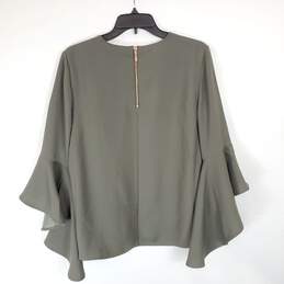 Ted Baker Women Olive Green L/S Top NWT sz 3 alternative image