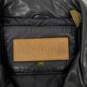 Timberland Weather Gear MEN's Black Genuine Leather Button Jacket Size M image number 3