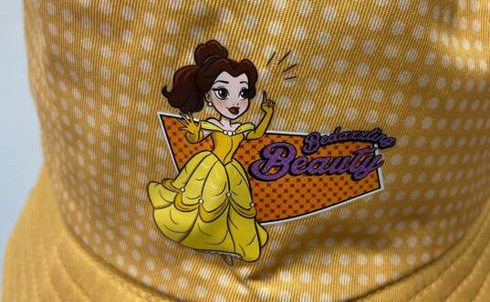 Disney Princess Yellow Polka Dot Bucket Sun Hat One Size image number 2