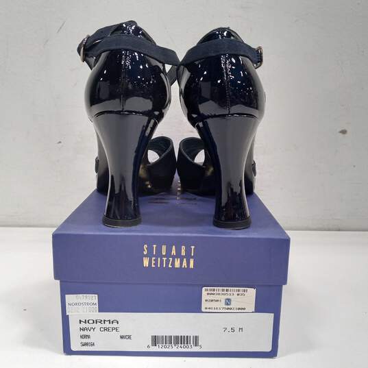 Women's Navy Crepe Size 7.5 image number 4