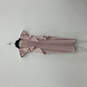 Womens Pink Ruffle Bridesmaid Announcement Back Zip Sheath Dress Size XXS image number 1