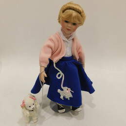 Peggy Sue Rock 'n Roll 1950s Porcelain Doll w/ Ceramic Poodle Heritage Signature Collection alternative image