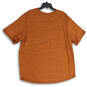 Mens Orange Heather Dri-Fit Crew Neck Short Sleeve Pullover T-Shirt Sz XXL image number 3