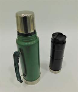 VNTG Stanley 20-00077 Green Liter and 20-01092 Black 16 oz. Thermos (Set of 2) alternative image