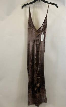 Anthropologie Women's Brown Lace Slip Dress- MP NWT alternative image