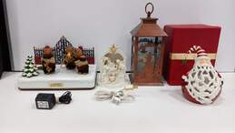 Bundle Of 4 Assorted Nativity Decor Lamps And Wonderland Bear Band