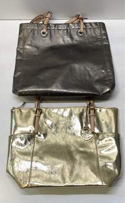 Michael Kors Assorted Lot of 2 Gold Metallic Bags