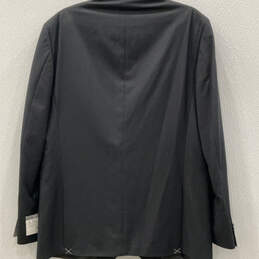 NWT Mens Black Long Sleeve Pockets Notch Lapel Two Button Blazer Size 44 L alternative image