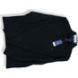 NWT Mens Black Long Sleeve Mock Neck Quarter Zip Pullover Sweater Size M image number 1