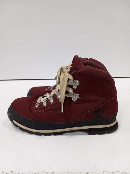 Timberland Women's Burgundy Boots Size 7 image number 3
