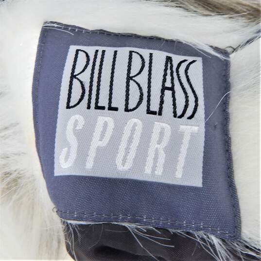 Vintage Bill Blass Sport Womens Faux Fur Animal Print Reversible Zip Coat Size L image number 6
