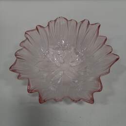 Mikasa Tulips Pink Frosted Lead Crystal Bowl alternative image