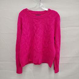 Banana Republic 100% Merino Wool Crewneck Pink Sweater Size M alternative image