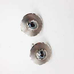 Pair Men's 925 Silver Hematite Cuff Links - 12.08gr