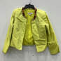 Womens Yellow Beaded Three-Piece Crop Top Blazer & Skirt Suit Set Size 12 image number 2