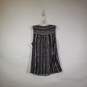 NWT Womens Striped Sleeveless Round Neck Keyhole Pullover Tank Top Size 0 image number 2