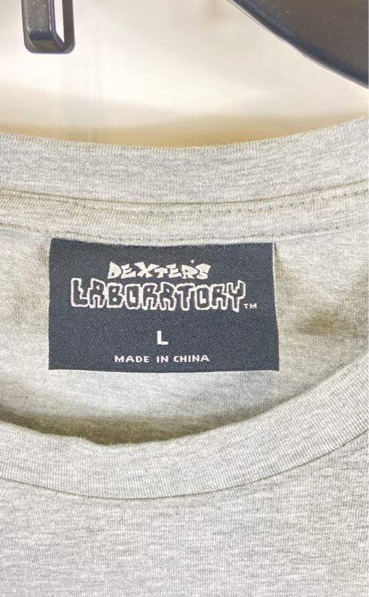 Cartoon Network Men Gray Dexter's Laboratory Graphic T Shirt L image number 3