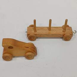 Wooden Vehicle Toys Assorted 5pc Lot alternative image