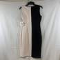 Women's Black/White Calvin Klein Sleeveless Shift Dress, Sz. 4 image number 2