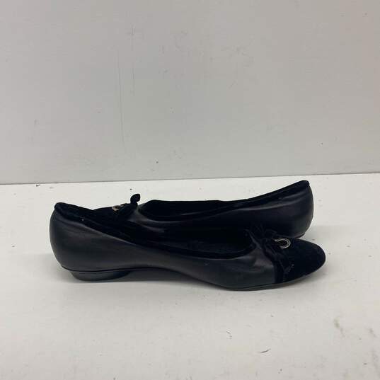 Salvatore Ferragamo Black Slip-On Casual Shoe Women 9 image number 3