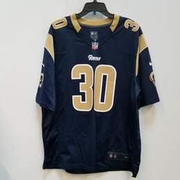 Mens Blue Los Angeles Rams Todd Gurley II #30 Football NFL Jersey Size XL