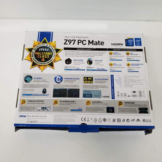 MSI Military Class 4 Z97 PC Mate HDMI Motherboard / Untested image number 3