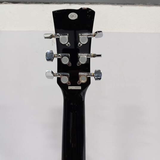 Perry Black 6 String Acoustic Guitar w/ Case image number 6