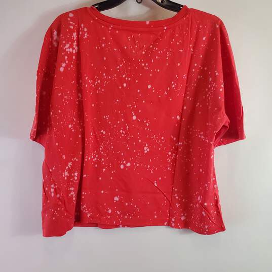 Wear By Erin Andrews Women Red Graphic Shirt XL image number 2