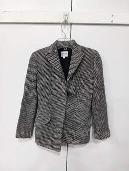 Armani Collezioni Women's Black/Gray Suit Jacket Blazer Size 6