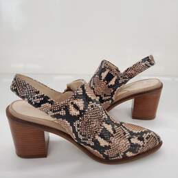 Cole Haan Grand Series Vicky Slingback Booties Snakeskin Size 5B