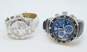 Invicta Reserve 17374 & Invicta 12401 Swiss Made Leather Watches 209.7g image number 1