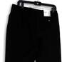 NWT Womens Black Flat Front Stretch Straight Leg Dress Pants Size 8 image number 3