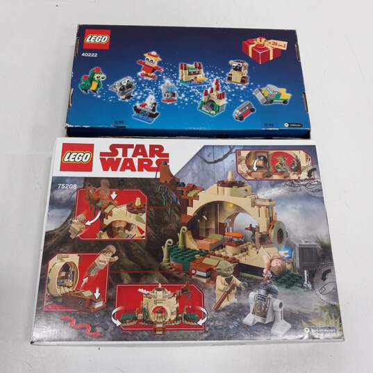 Lego 'Star Wars - Yoda Hut' & 'Christmas Build Up - 24 In 1' Building Toy Sets image number 3