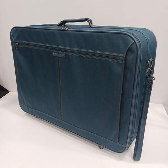 Samsonite Easy Going III Canvas Dark Teal Blue Travel Luggage image number 1