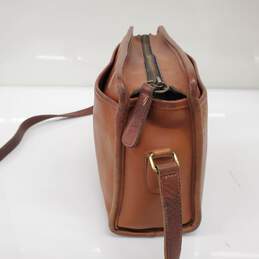 Vintage Coach Leatherware Brown Leather Square Zip Top Shoulder Bag alternative image