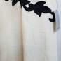 Women's cream formal dress black appliques plus size 14W deadstock? image number 5