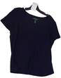 Womens Blue Short Sleeve Round Neck Pullover T-Shirt Size XL image number 1